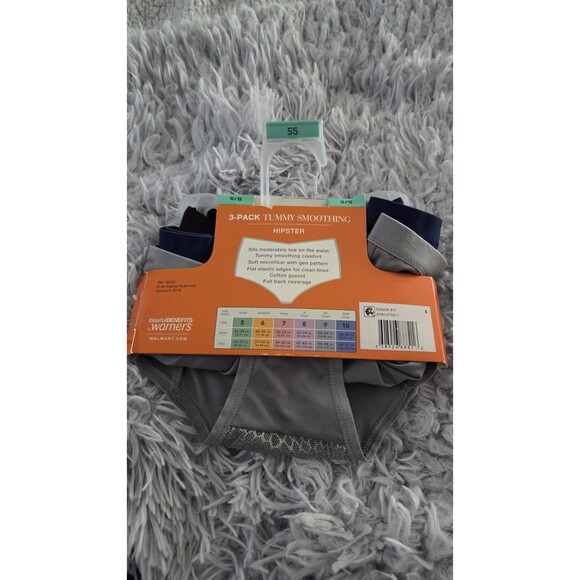 NWT Warners Women Hipsters Size 5 Blissful Benefits Tummy Smoothing 3-Pack swim - Picture 4 of 5